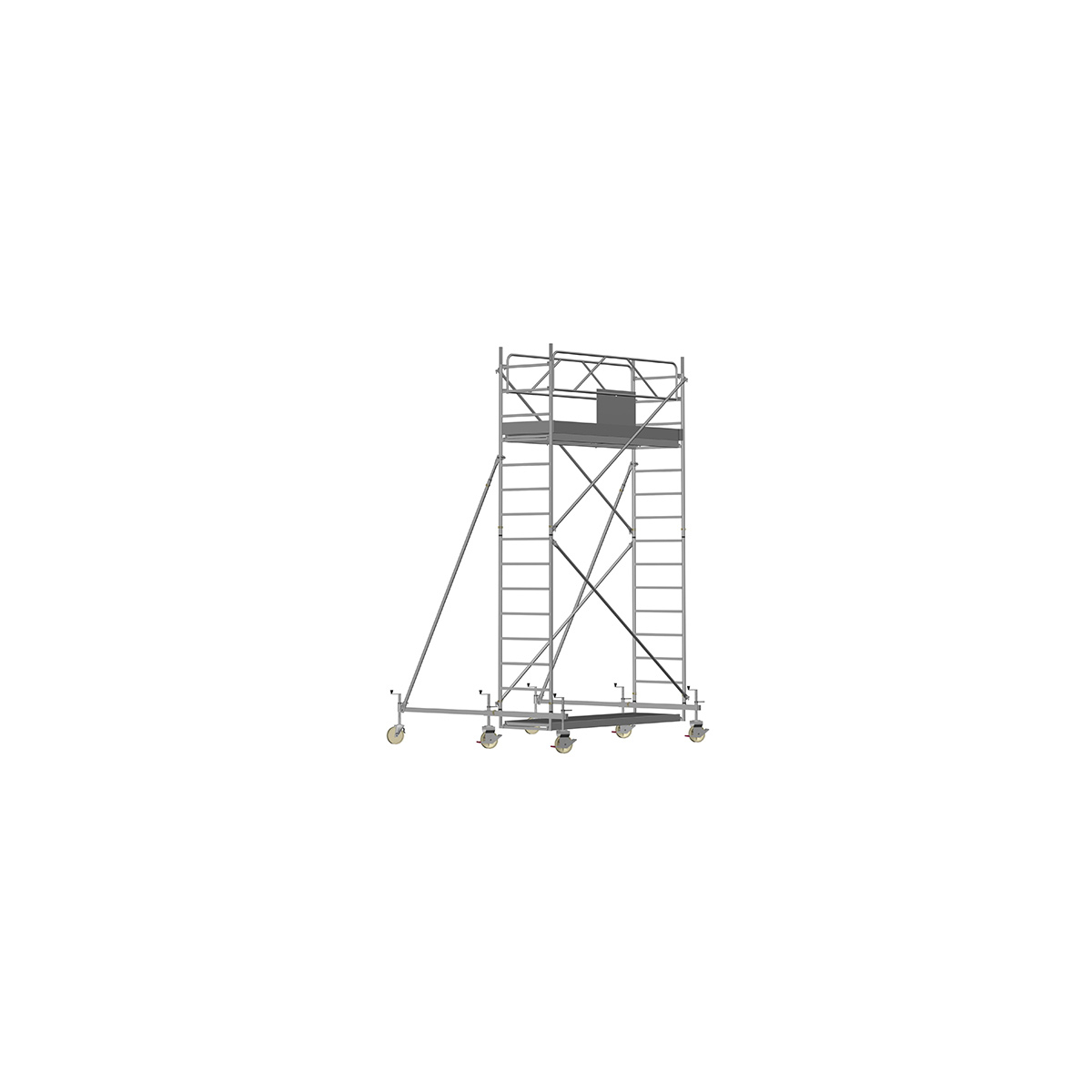 Universal PROFI - Länge: 2,50 m - Breite: 0,80 m, Standhöhe 11,60 m