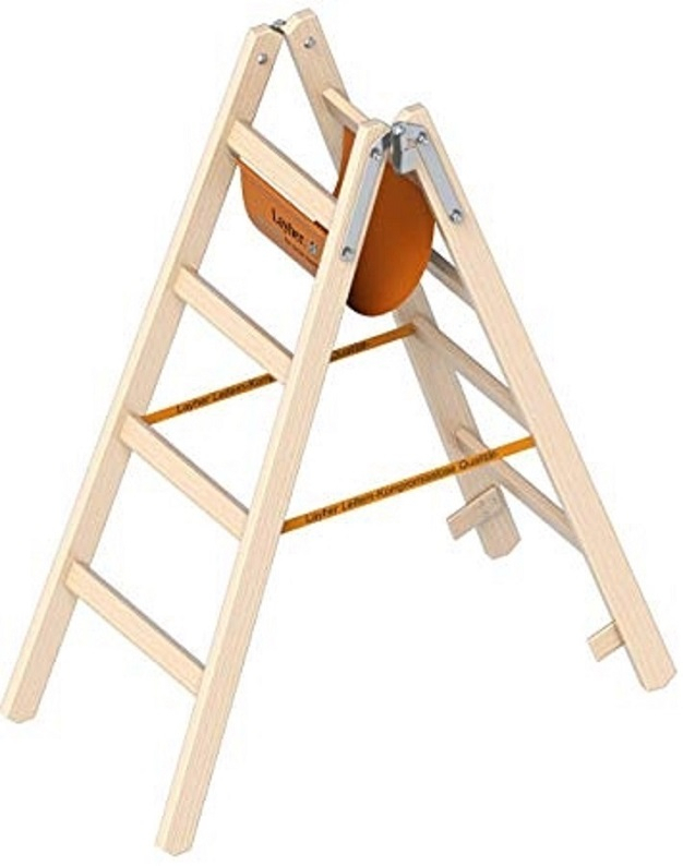 Holzstehleiter 1038 - 8 Sprossen