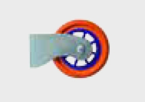 Rollenhalterung mit Rolle Rollenhalterung mit Rolle