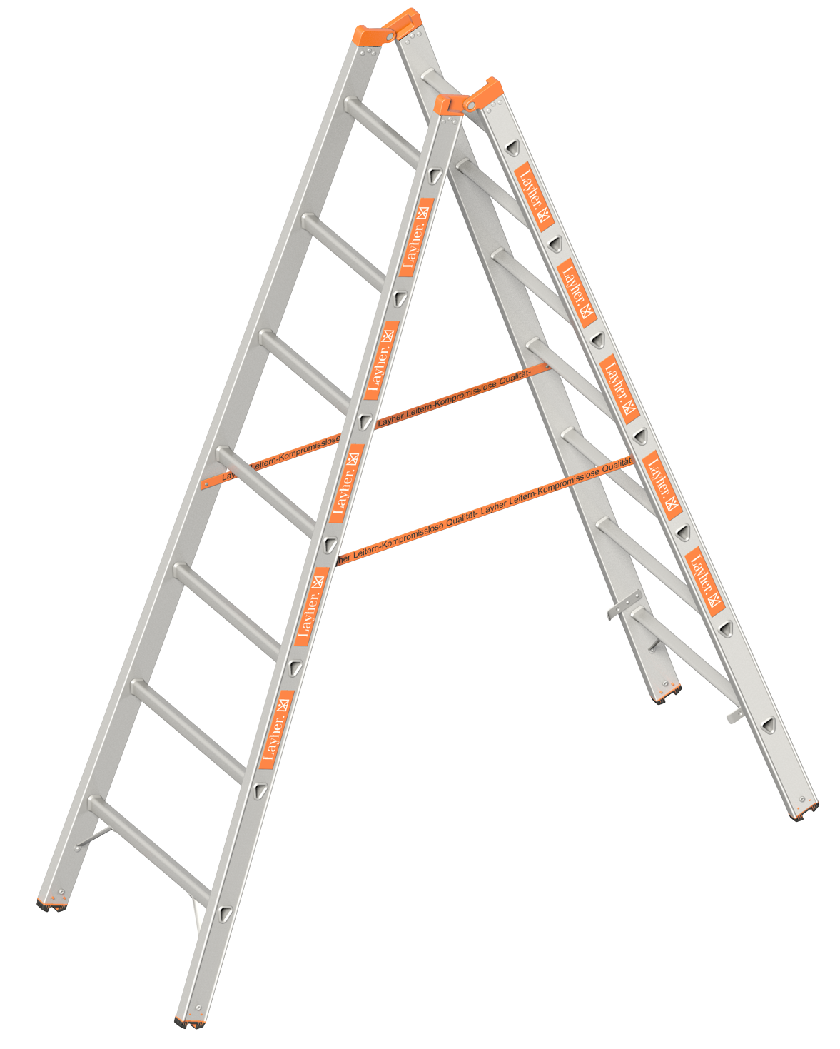 Sprossenstehleiter TOPIC 1039, 2x4 Sprossen