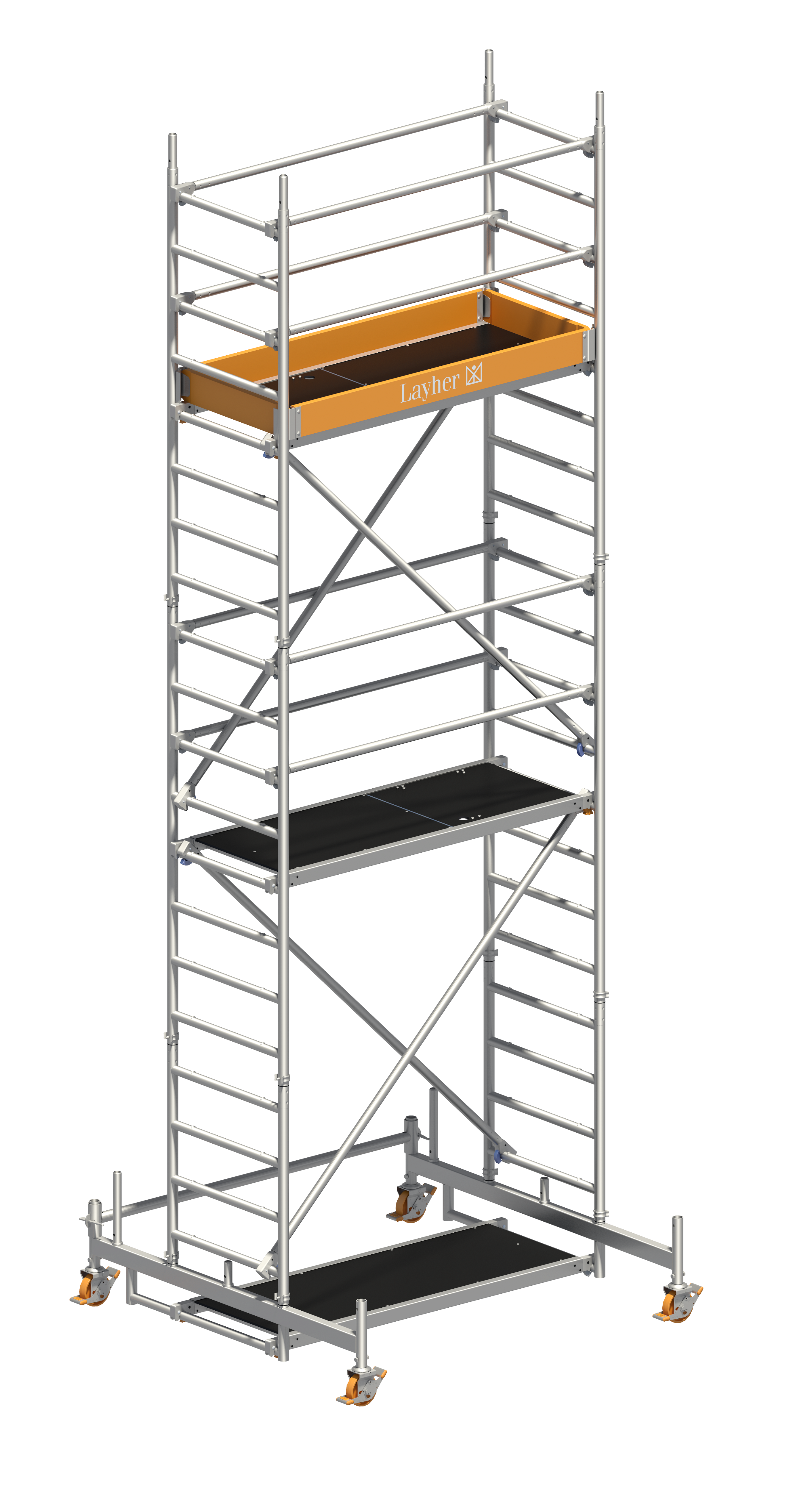 Uni Leicht P2, AH 6,26 m Uni Leicht P2, Arbeitshöhe 3,11 m