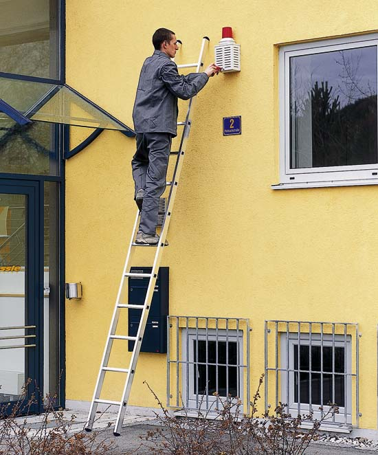 Stella L, Gebördelte Sprossen-Anlegeleiter, 6 Sprossen