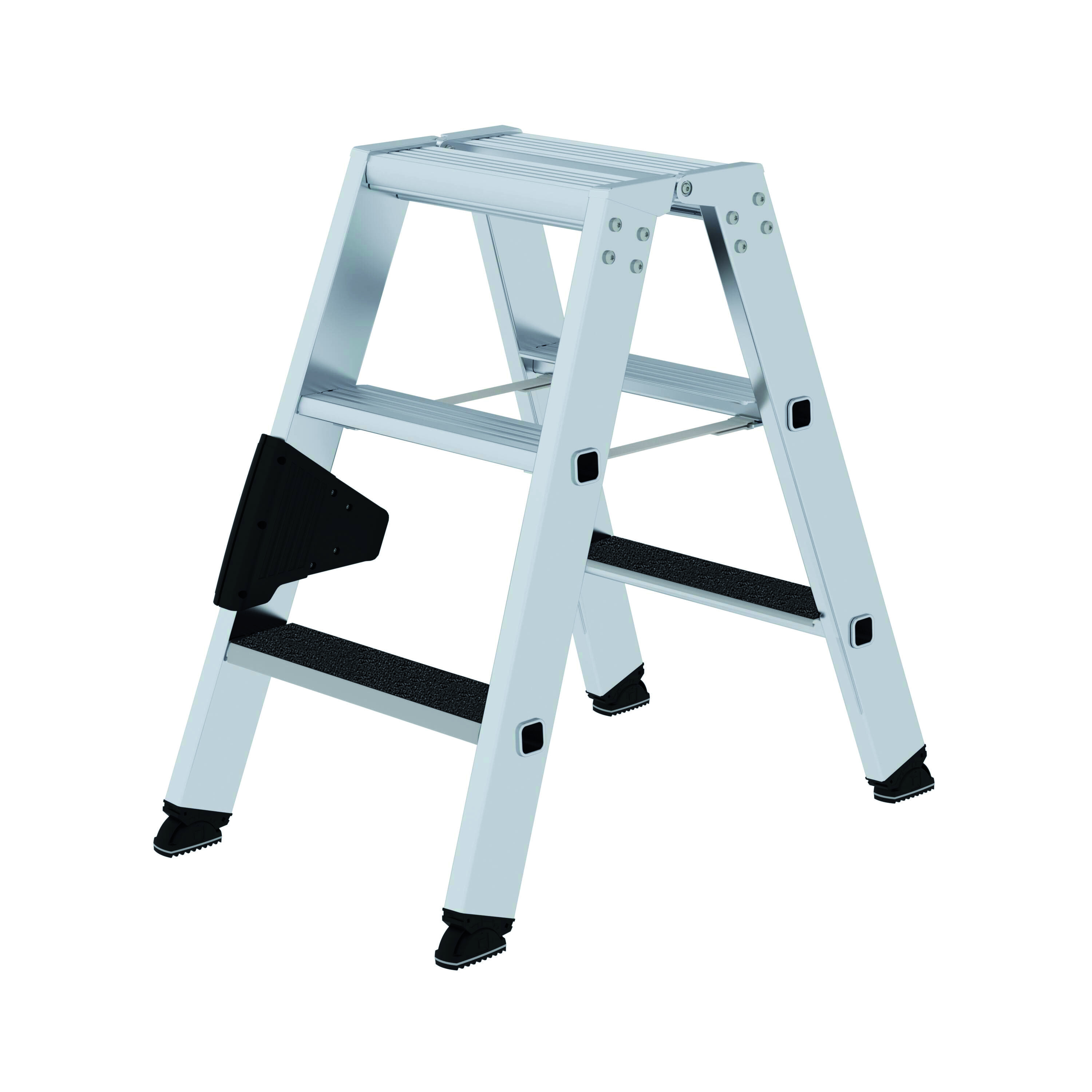 Stehleiter beidseitig begehbar mit clip-step R13 Stufen-Stehleiter beidseitig begehbar mit clip-step R13, 2 x 8 Stufen