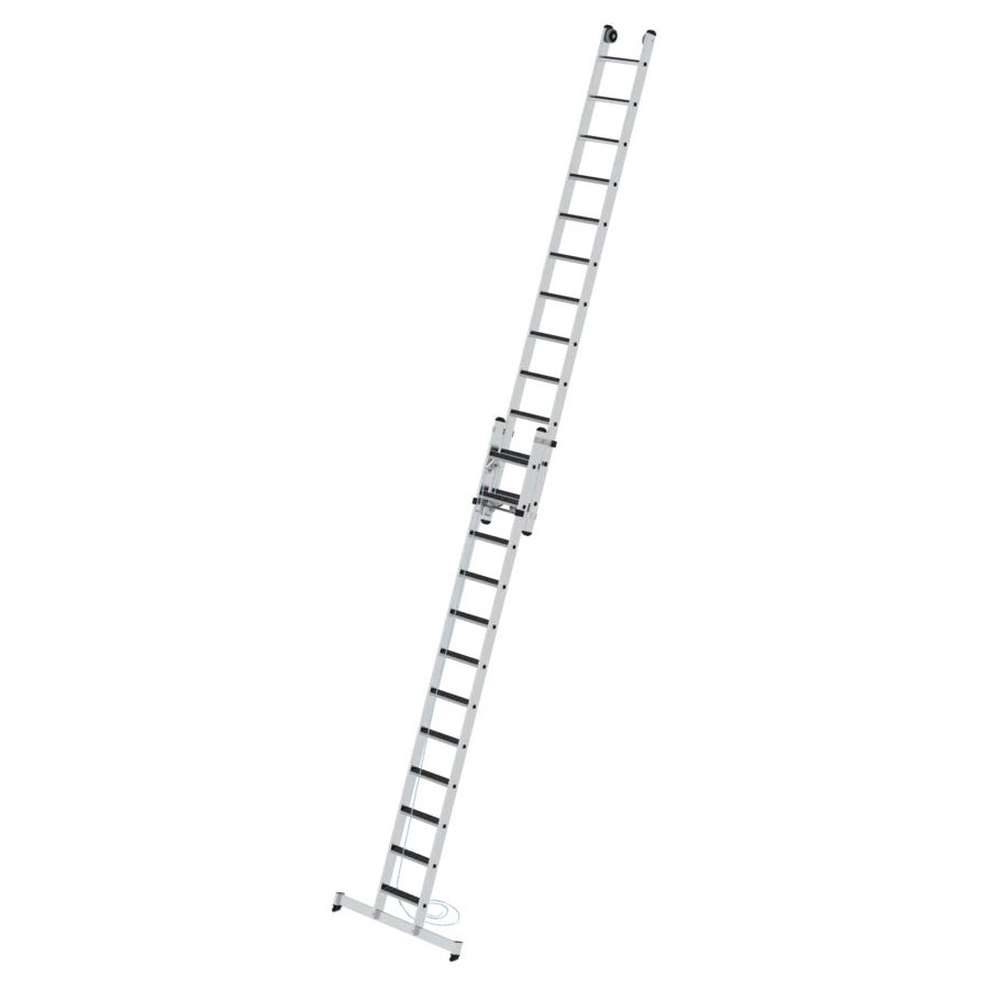 Stufen-Seilzugleiter 2-teilig mit nivello®-Traverse und clip-step R13