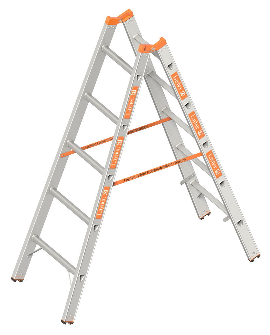 Sprossenstehleiter TOPIC 1039, 2x4 Sprossen