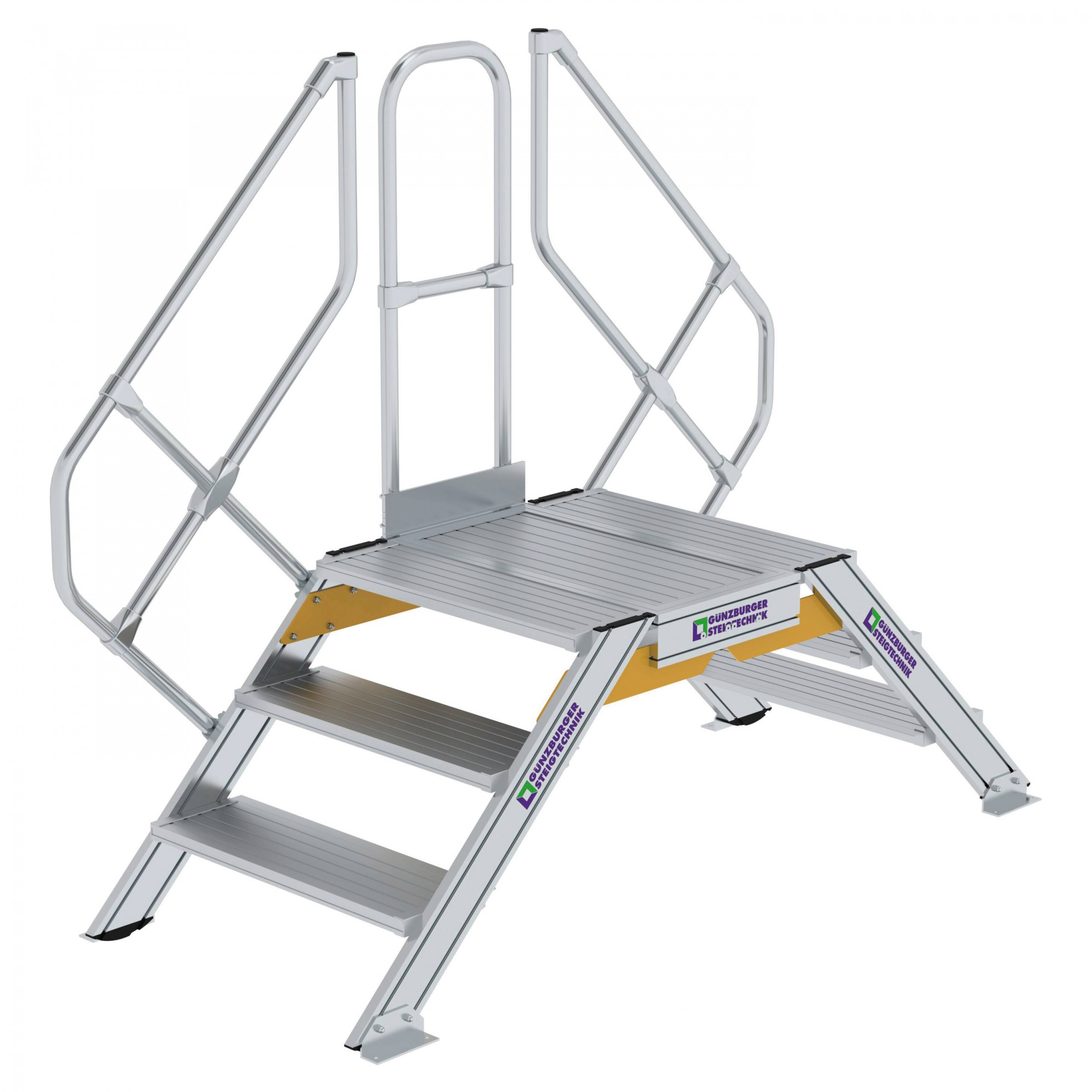 Aluminium-Überstieg 45°, Stufenbreite 800 mm, 3 Stufen Aluminium-Überstieg 45°, Stufenbreite 800 mm, 3 Stufen