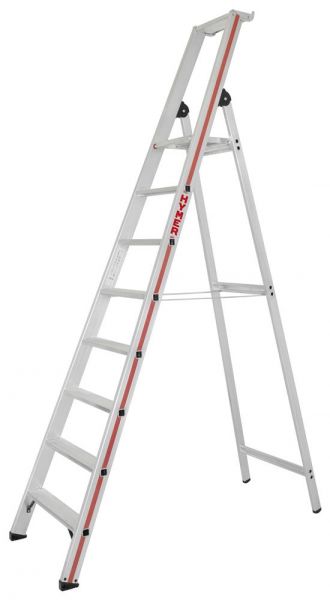 Stufenstehleiter mit Plattform, einseitig begehbar - 7 Stufen