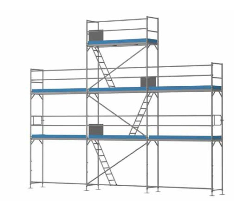 Giebelgerüst Mini Komplett - 3,0 m Felder