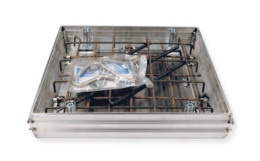 Schachtabdeckung, lichtes Schachtmaß 600 x 600 mm, Aluminium