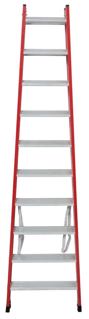 Kunststoff Stufen-DoppelLeiter, 2x10 Stufen Kunststoff Stufen-DoppelLeiter, 2x10 Stufen