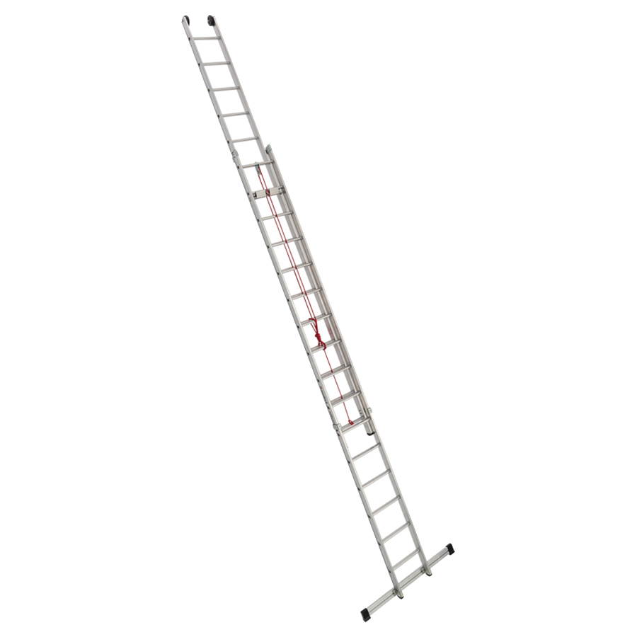 PREMIUM line Alu-Seilzugleiter, 2-teilig, 2 x 15 Sprossen