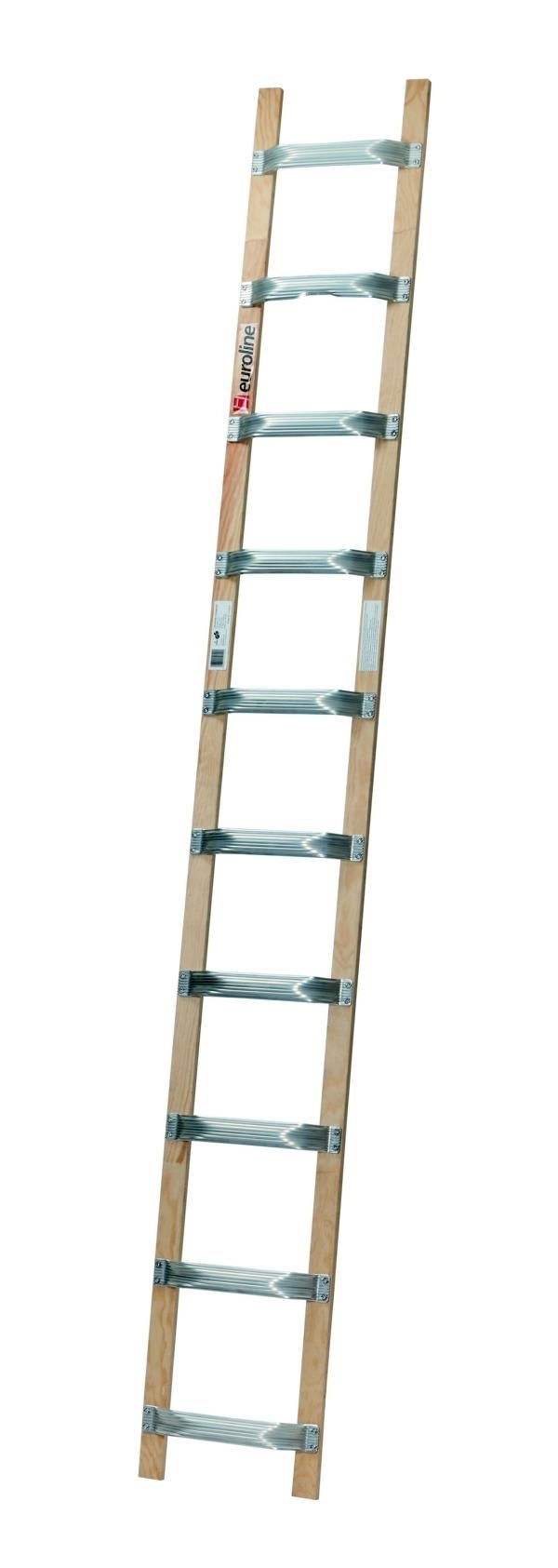 Holz/Alu-Dachdeckerauflegeleiter, 8 Sprossen Holz/Alu-Dachdeckerauflegeleiter, 8 Sprossen