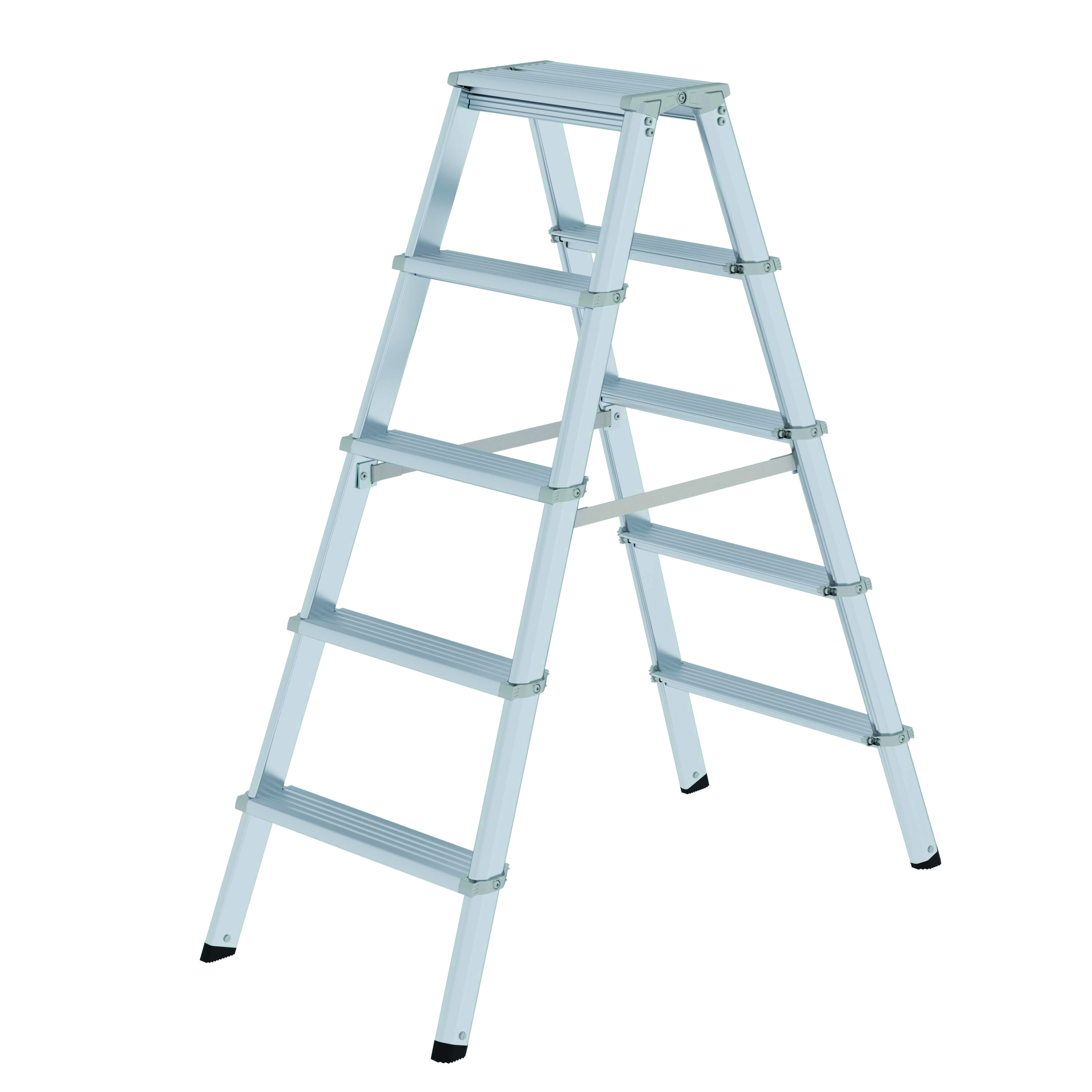 ML Stufen-Stehleiter, beidseitig begehbar - 2 x 7 Stufen