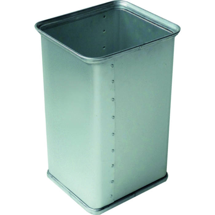 Alu-Abfallsammler; eloxiert, stapelbar, ca. 45l Alu-Abfallsammler; eloxiert, stapelbar, ca. 45l