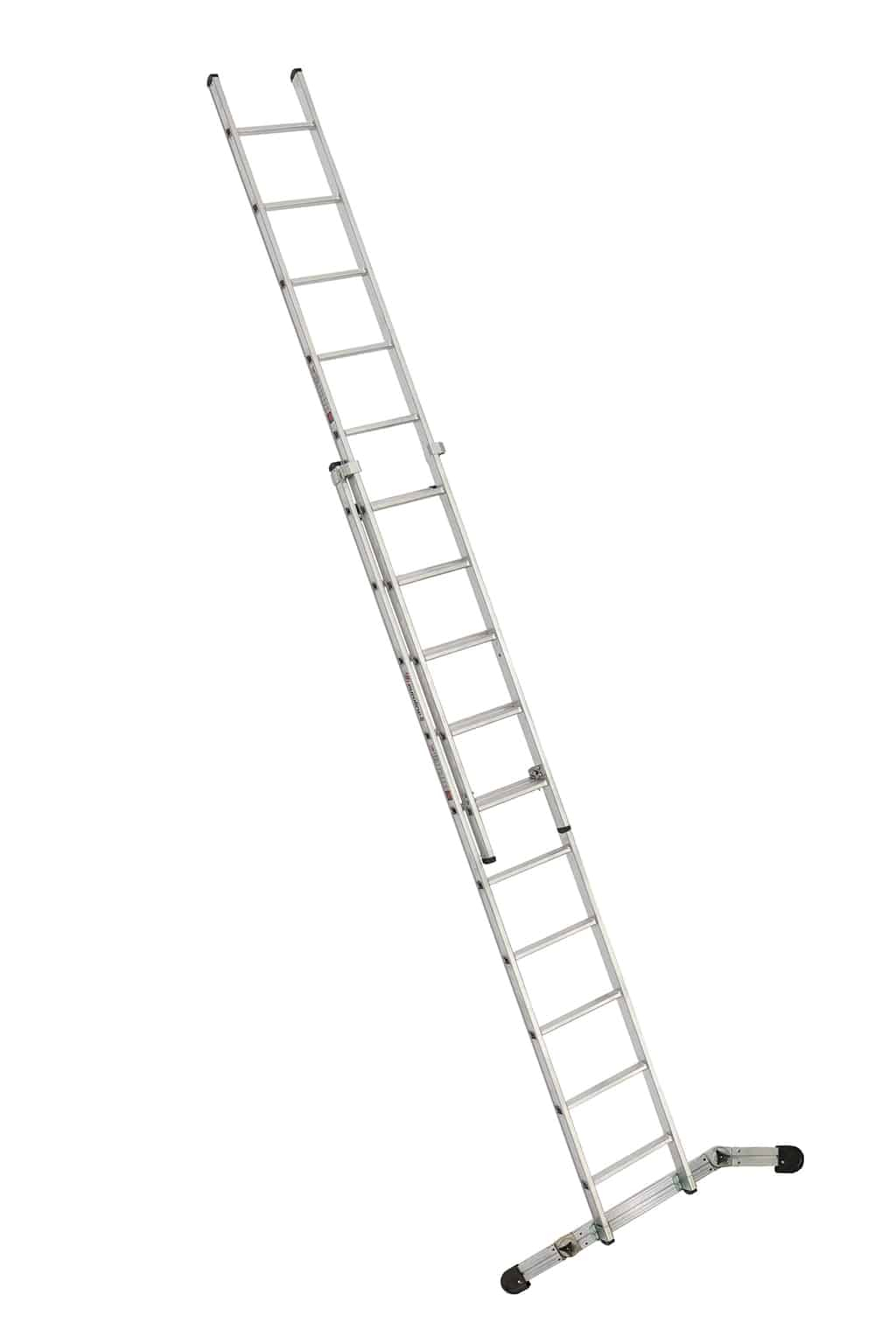 PREMIUM line Alu-Schiebeleiter, 2-teilig mit Vario - Traverse, 2 x 12 Sprossen