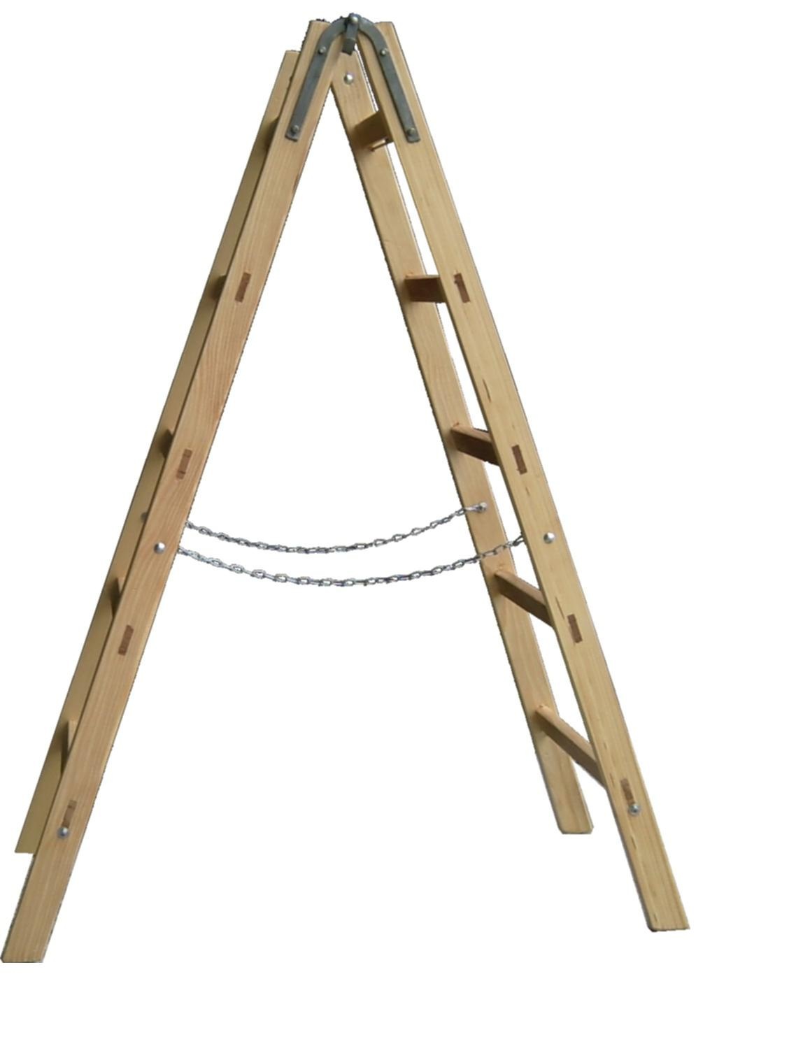 Sprossenstehleiter, 2x4 Sprossen, 1,26 m hoch