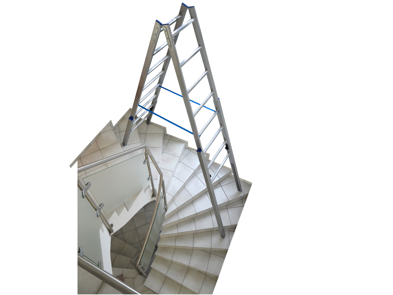 Treppenhausleiter 2x5 Sprossen