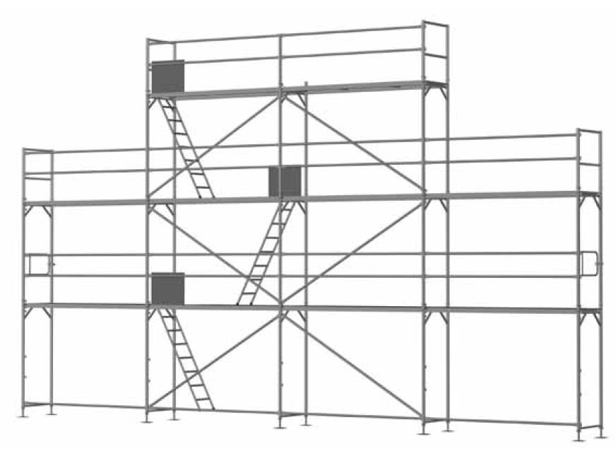 Giebelgerüst klein - 3,0 m Felder