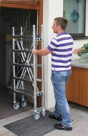 leichter Transport Klappgerüst, Plattformgröße 0,75 x 1,80 m