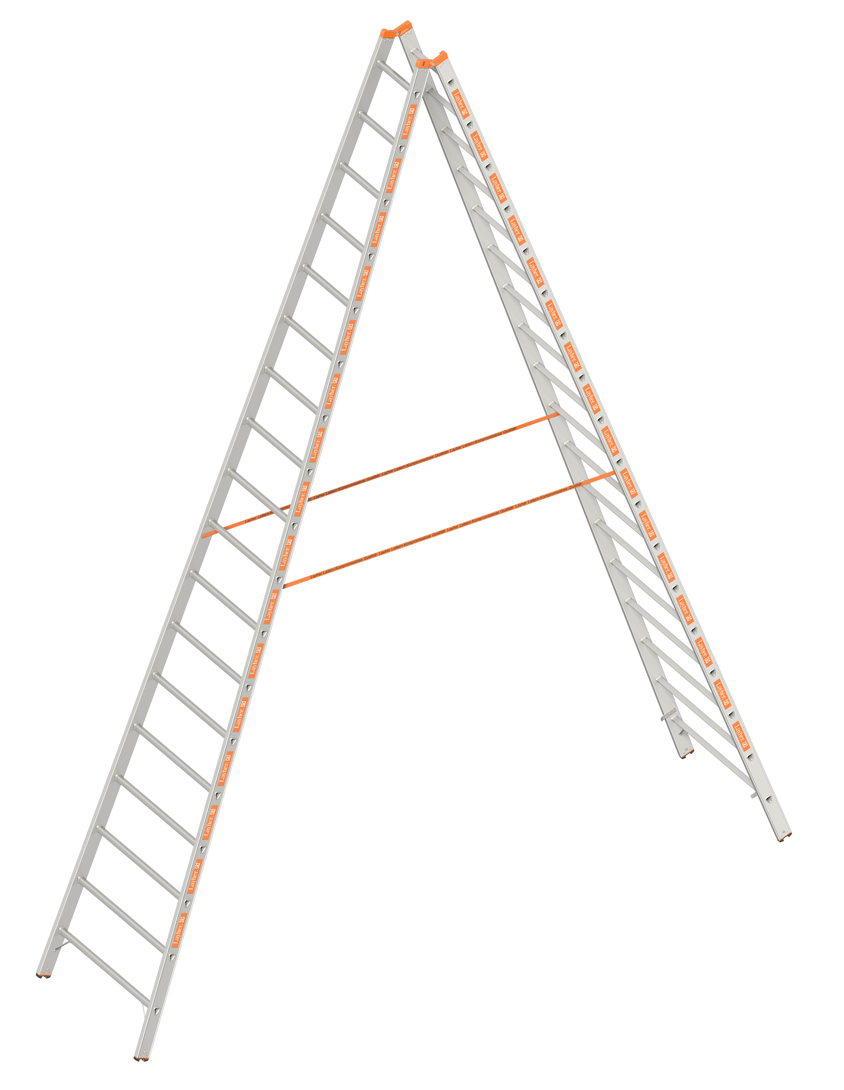 Sprossenstehleiter TOPIC 1039, 2x4 Sprossen