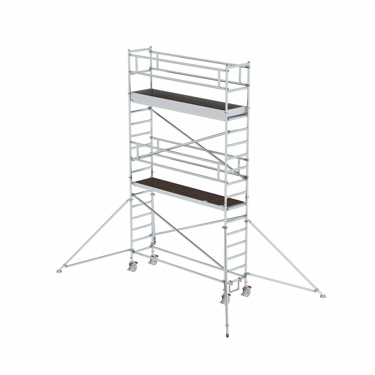 Aluminium-Rollgerüst mit Ausleger, Plattformgröße 3,00 x 0,75 m, Standhöhe 3,07 m Aluminium-Rollgerüst mit Ausleger, Plattformgröße 3,00 x 0,75 m, Standhöhe 3,07 m