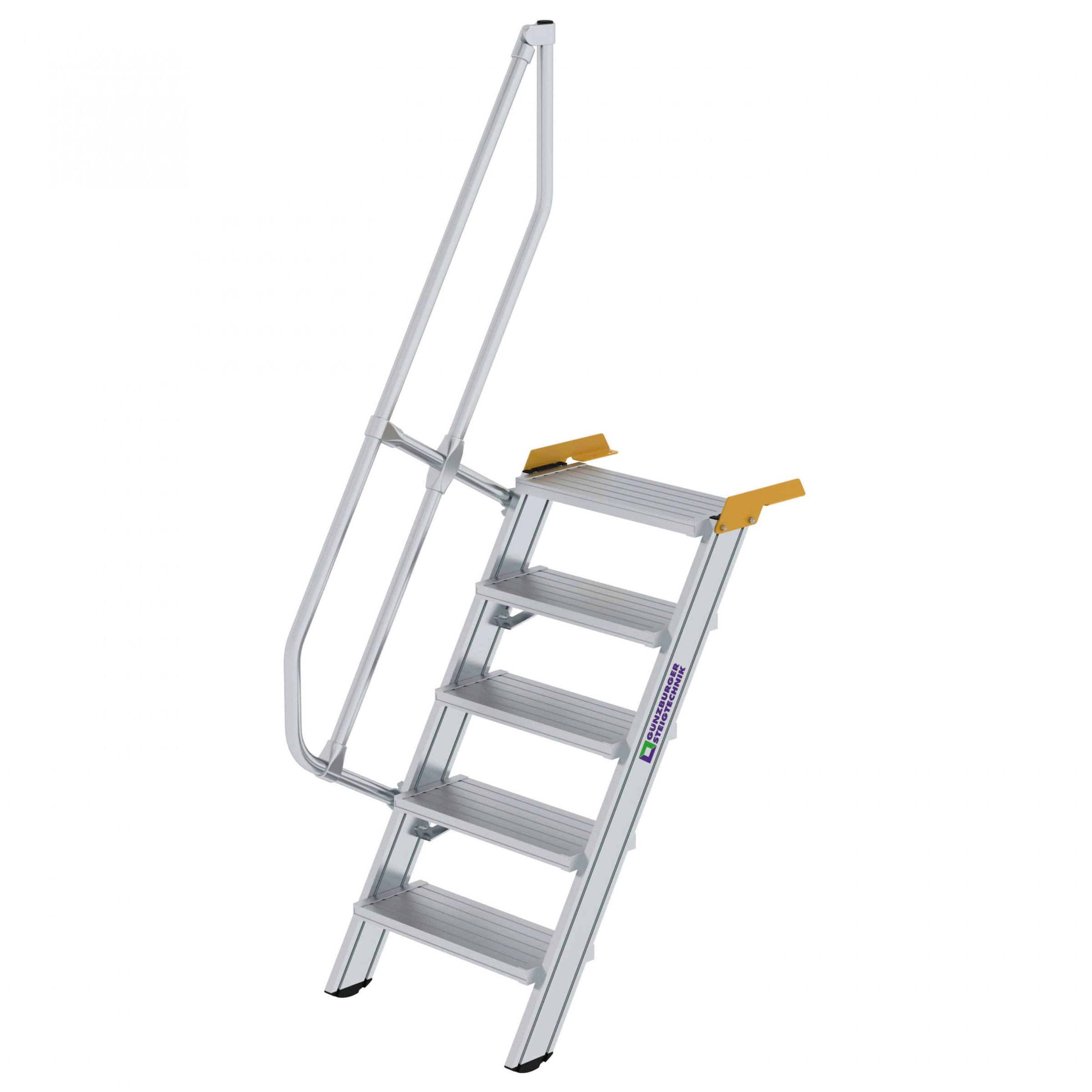 Aluminium-Treppe 60°, Stufenbreite 600 mm, 4 Stufen Aluminium-Treppe 60°, Stufenbreite 600 mm, 4 Stufen