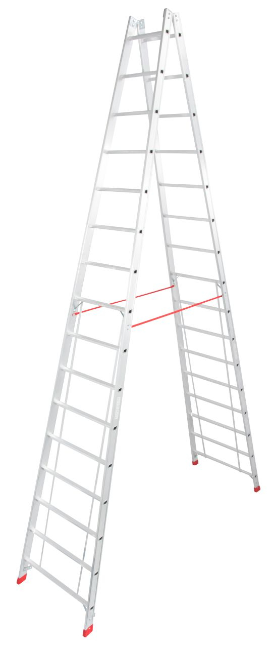 Stabilo Sprossen-Doppelleiter 2x6 Sprossen/Stufen