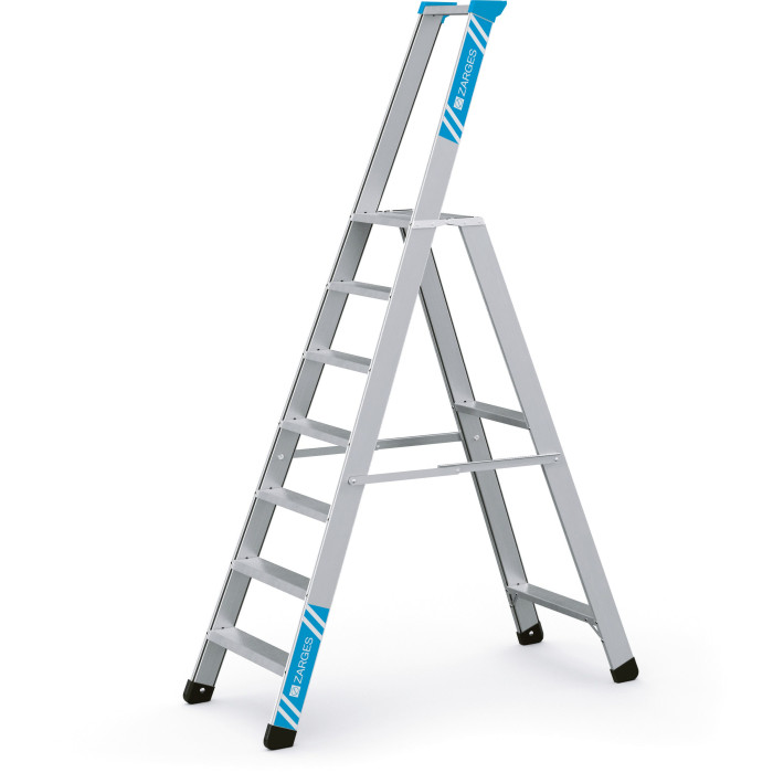 Seventec S, Genietete Stufen-Stehleiter, 3 Stufen einschl. Plattform