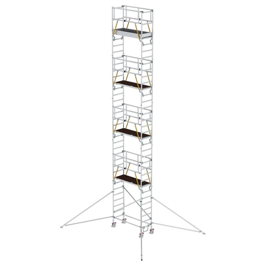 Aluminium-Klappgerüst SG mit Ausleger,  Gerüstgröße 1,80 x 1,35 m, Arbeitshöhe 7,16 m