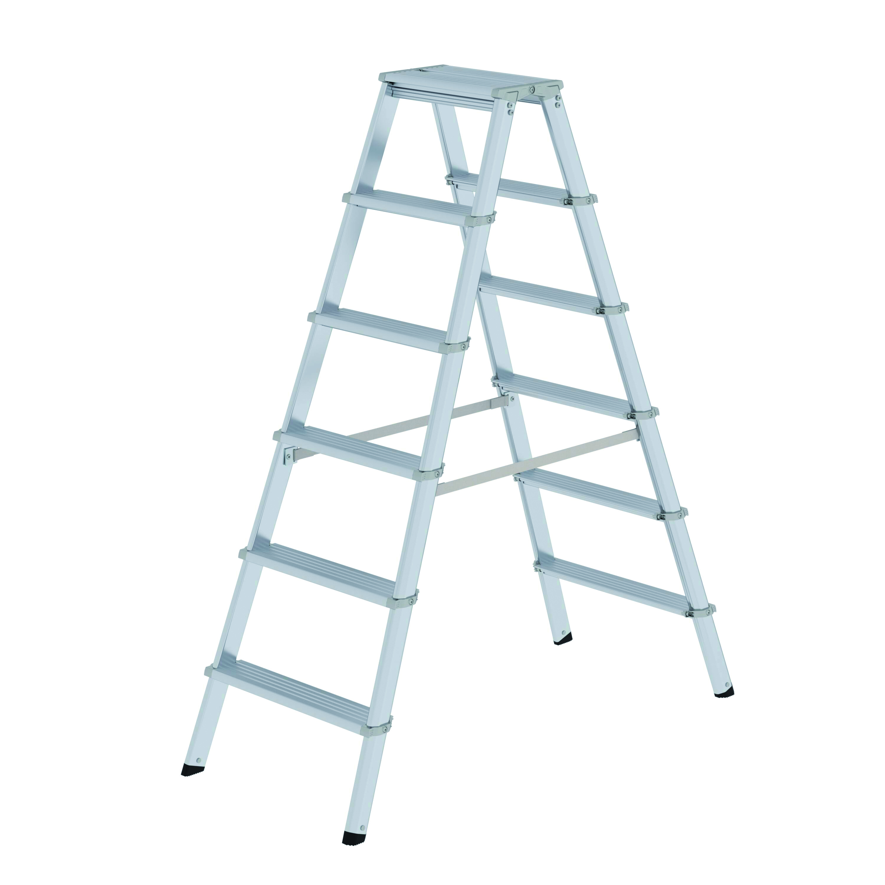 ML Stufen-Stehleiter, beidseitig begehbar - 2 x 7 Stufen