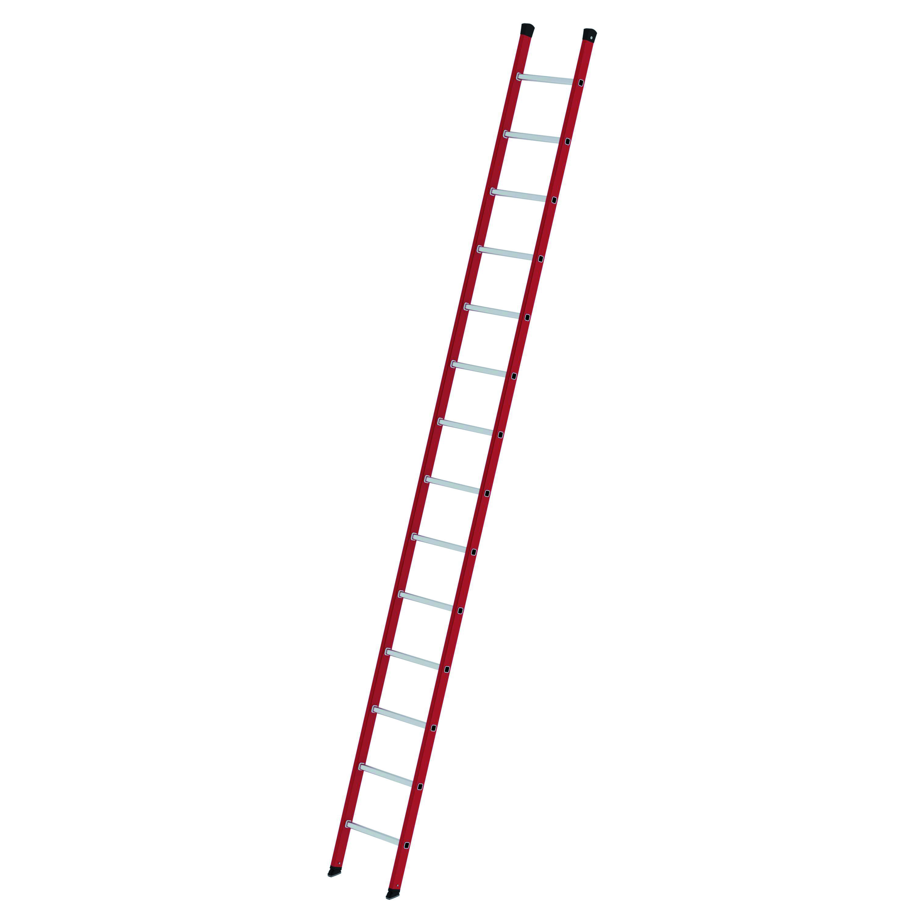 Anlegeleiter GFK/Alu, 14 Sprossen Sprossen-Anlegeleiter GFK/Alu ohne Traverse, 6 Sprossen