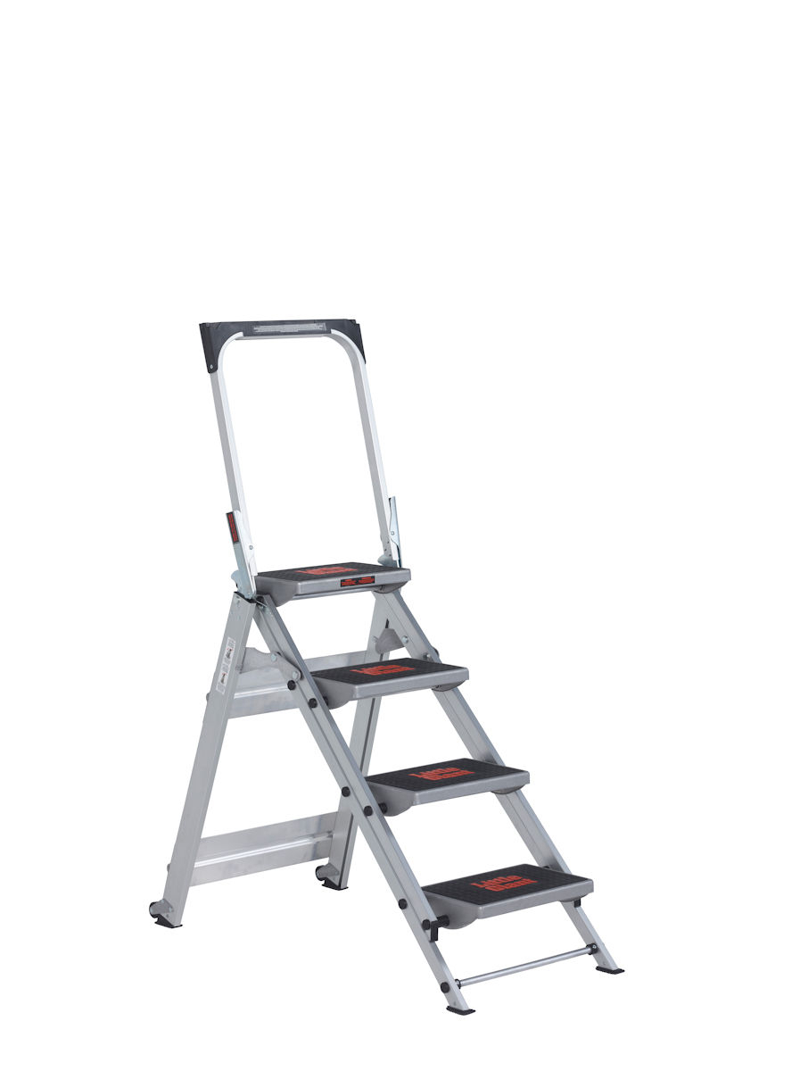 Safety Step - Robuste Aluminium Klapptreppe 2 Stufen