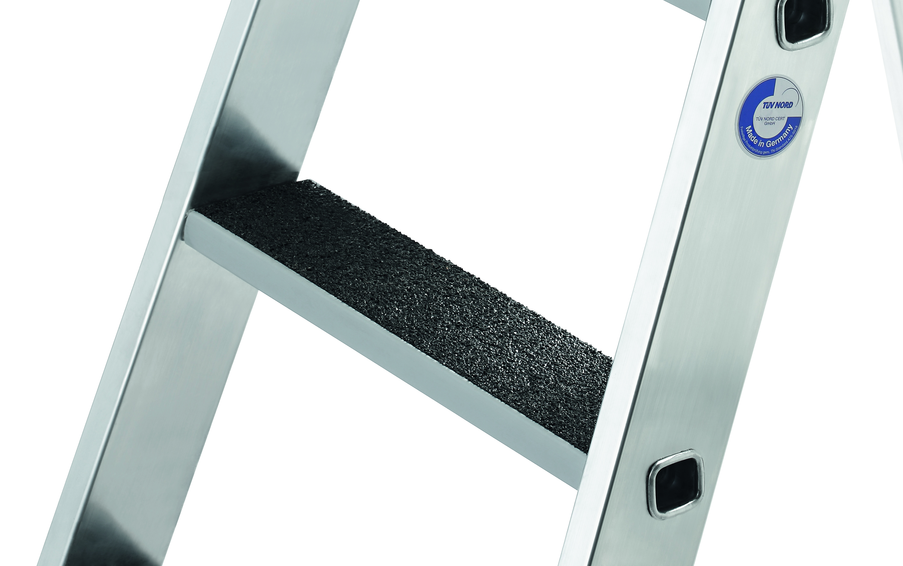 Detail Stufe Stufen-Stehleiter, einseitig begehbar, mit clip-step R13, 12 Stufen
