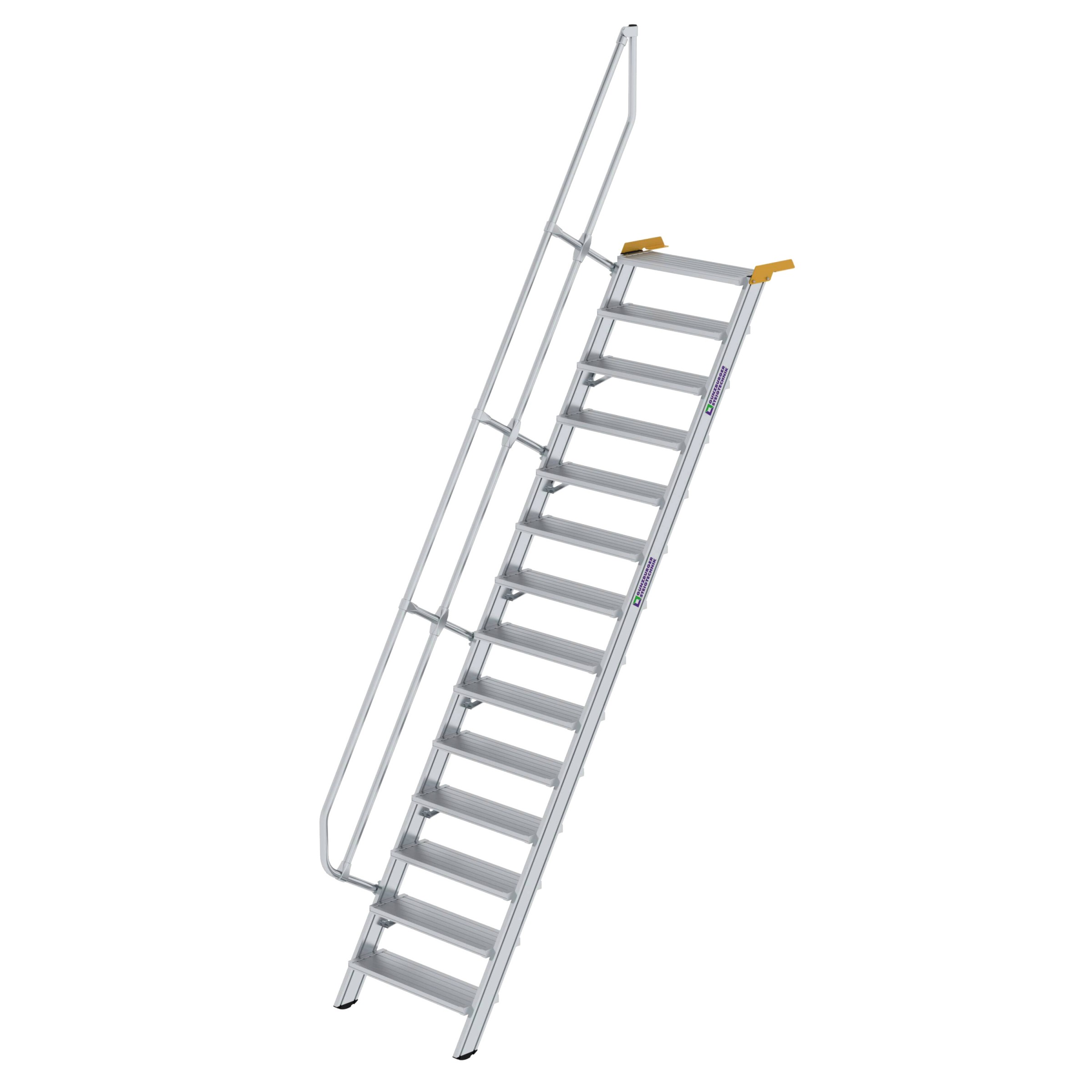 Aluminium-Treppe 60°, Stufenbreite 800 mm, 4 Stufen Aluminium-Treppe 60°, Stufenbreite 800 mm, 4 Stufen