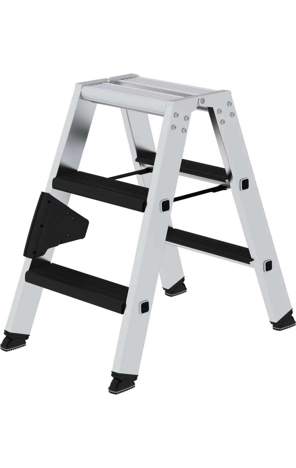 42206 Stufen-Stehleiter beidseitig begehbar mit relax step, 2x8 Stufen