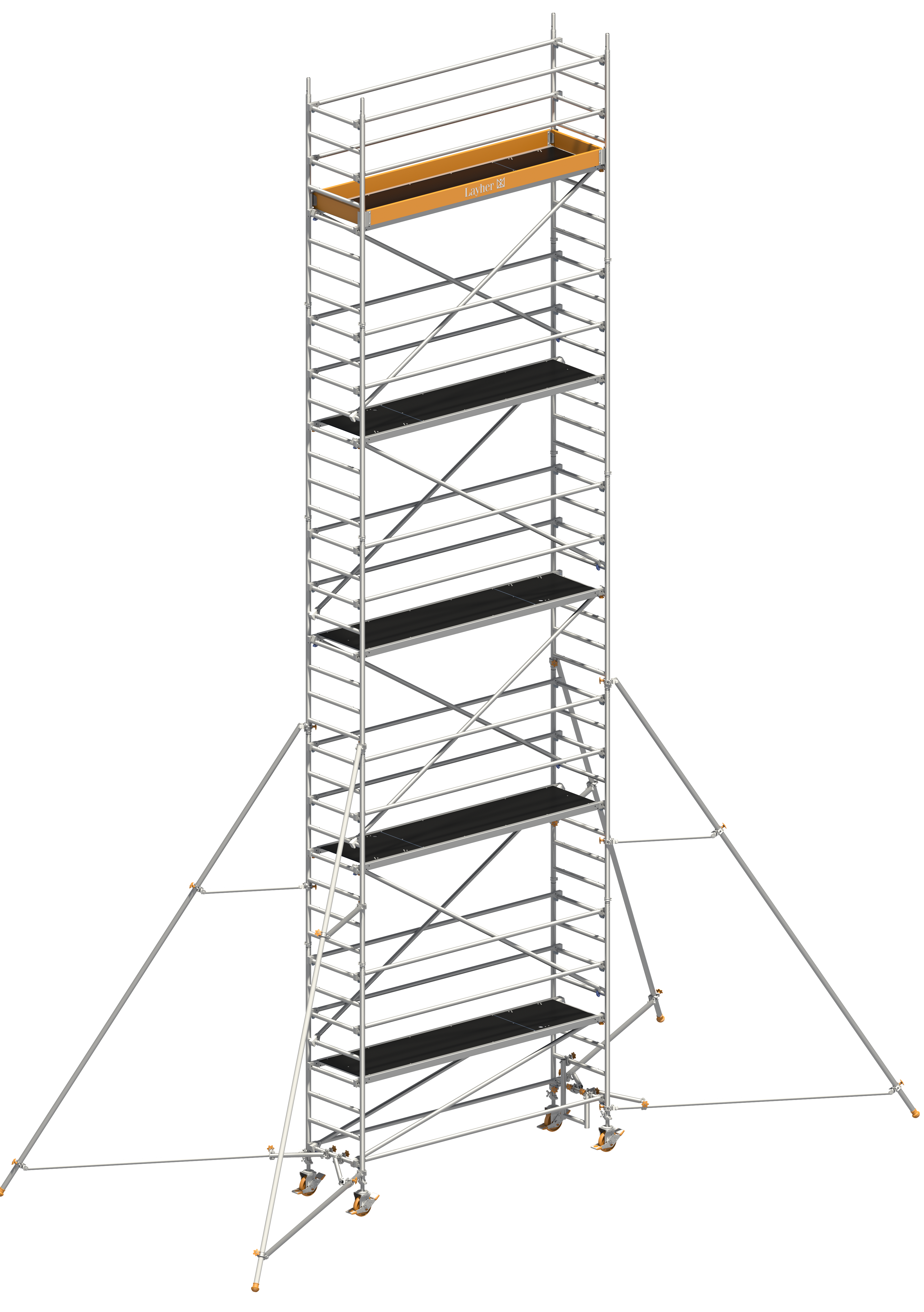 Uni Standard P2 mit Gerüststütze 5 m, Arbeitshöhe 7,20 m