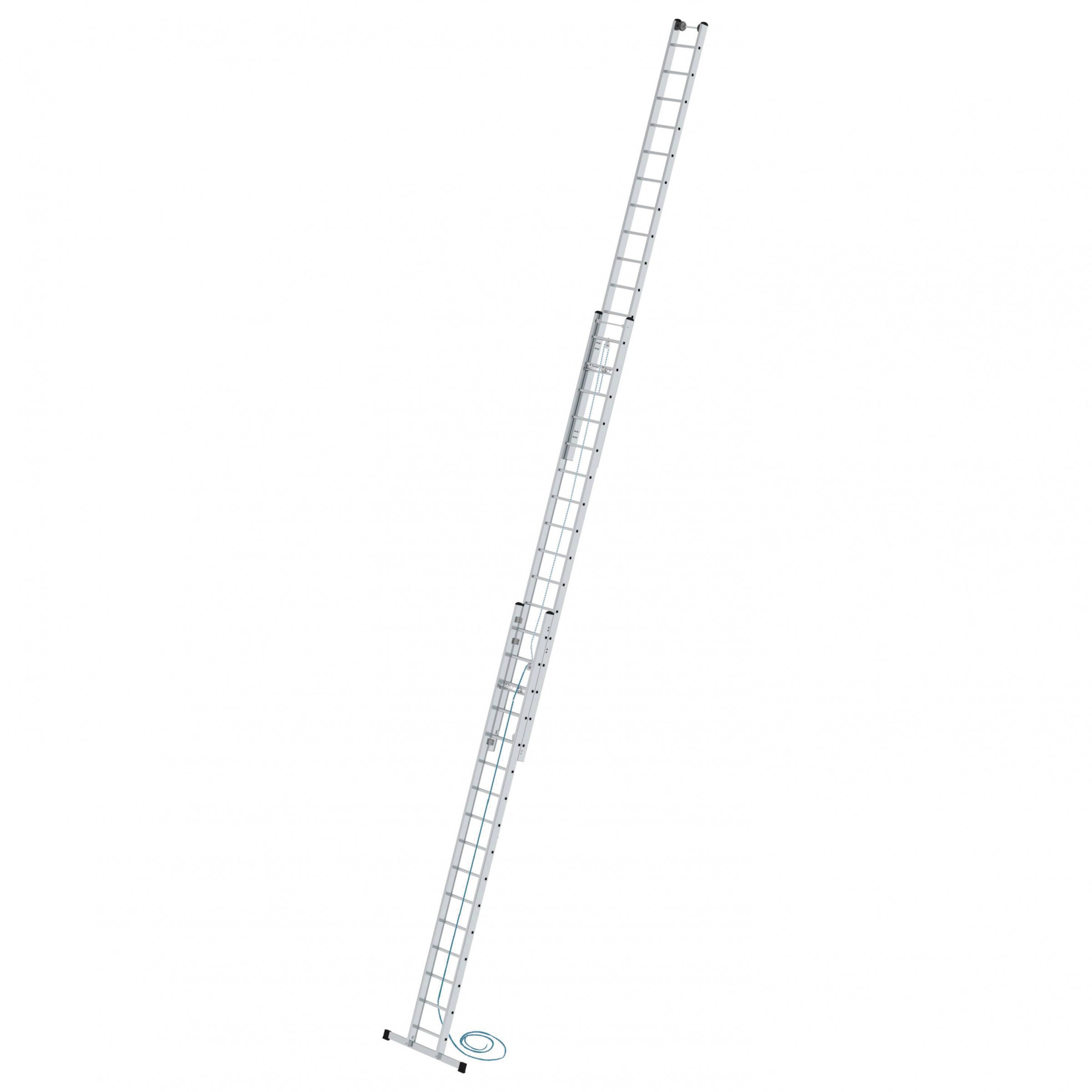 Aluminium-Seilzugleiter 3-teilig mit Standard-Traverse - 3x16 Sprossen Aluminium-Seilzugleiter 3-teilig mit Standard-Traverse - 3x16 Sprossen