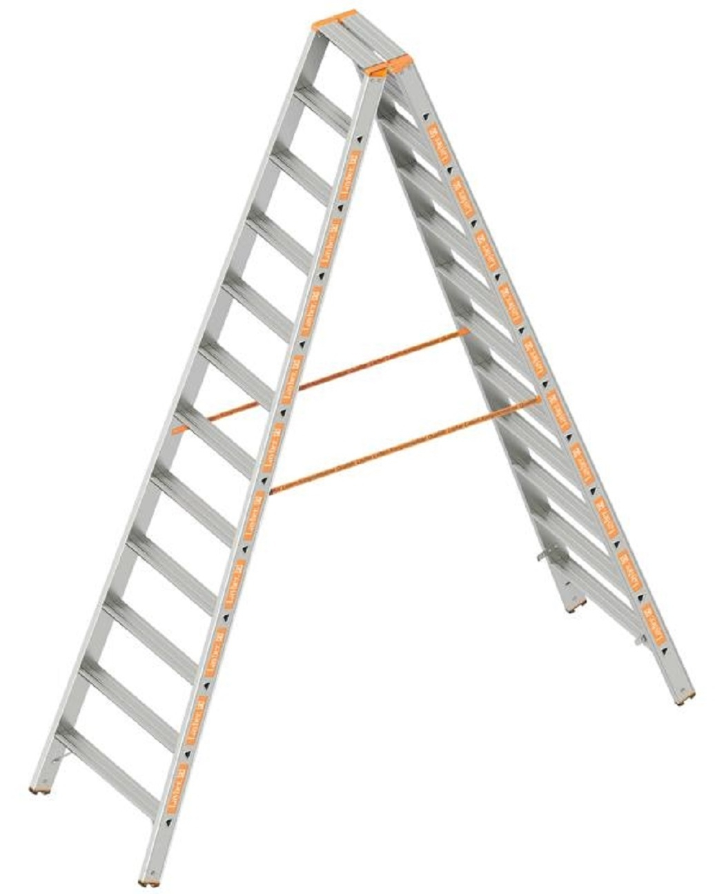 Stufenstehleiter TOPIC 1043 - 2x3 Stufen