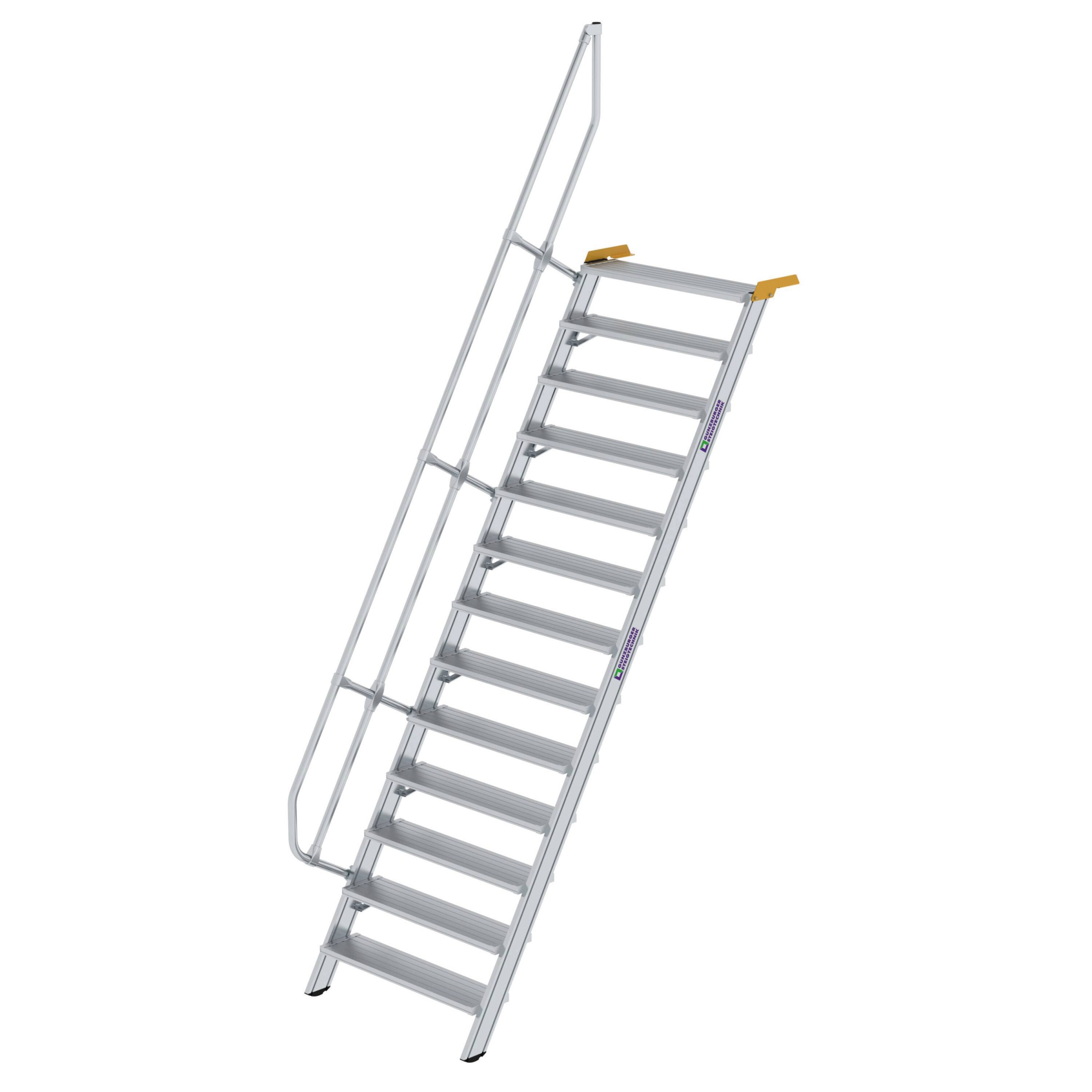 Aluminium-Treppe 60°, Stufenbreite 1000 mm, 5 Stufen