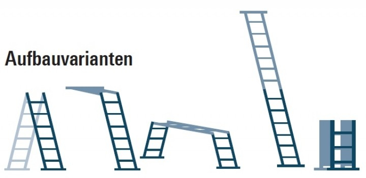 Kofferraumleiter TOPIC 4x3 Sprossen mit Plattform