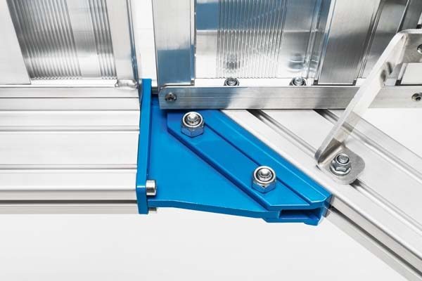 Plattformtreppe fahrbar, Neigung 45°, Stufenbreite 800 mm, 14 Stufen