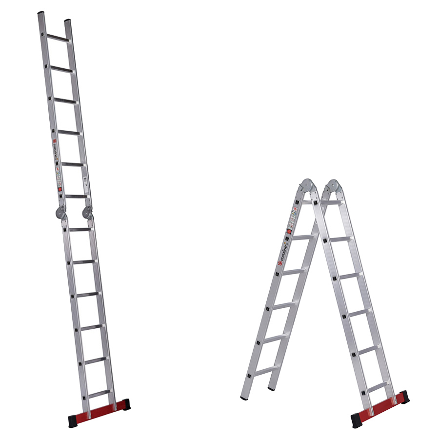 Nr. 317 PREMIUM-Line Alu-Klappleiter PREMIUM line Alu-Klappleiter, 2 x 5 Sprossen