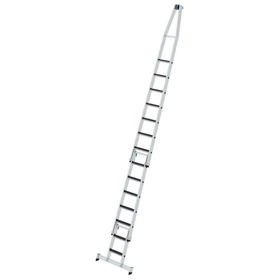 Stufen-Glasreinigerleiter mit nivello®-Traverse, 2-teilig, 5+7 Stufen Stufen-Glasreinigerleiter mit nivello®-Traverse, 2-teilig, 5+7 Stufen