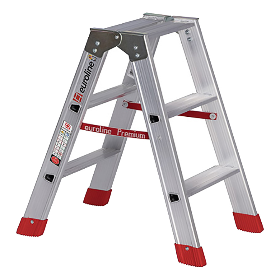 PREMIUM line Alu-Stufenstehleiter, 2 x 2 Stufen