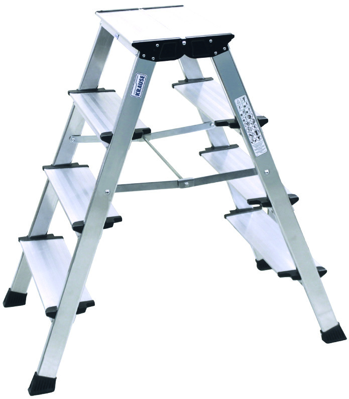Monto Doppel-Klapptritt Treppo alu 2x4 Sprossen/Stufen MONTO Doppel-KlappTritt Treppo alu 2x3 Stufen