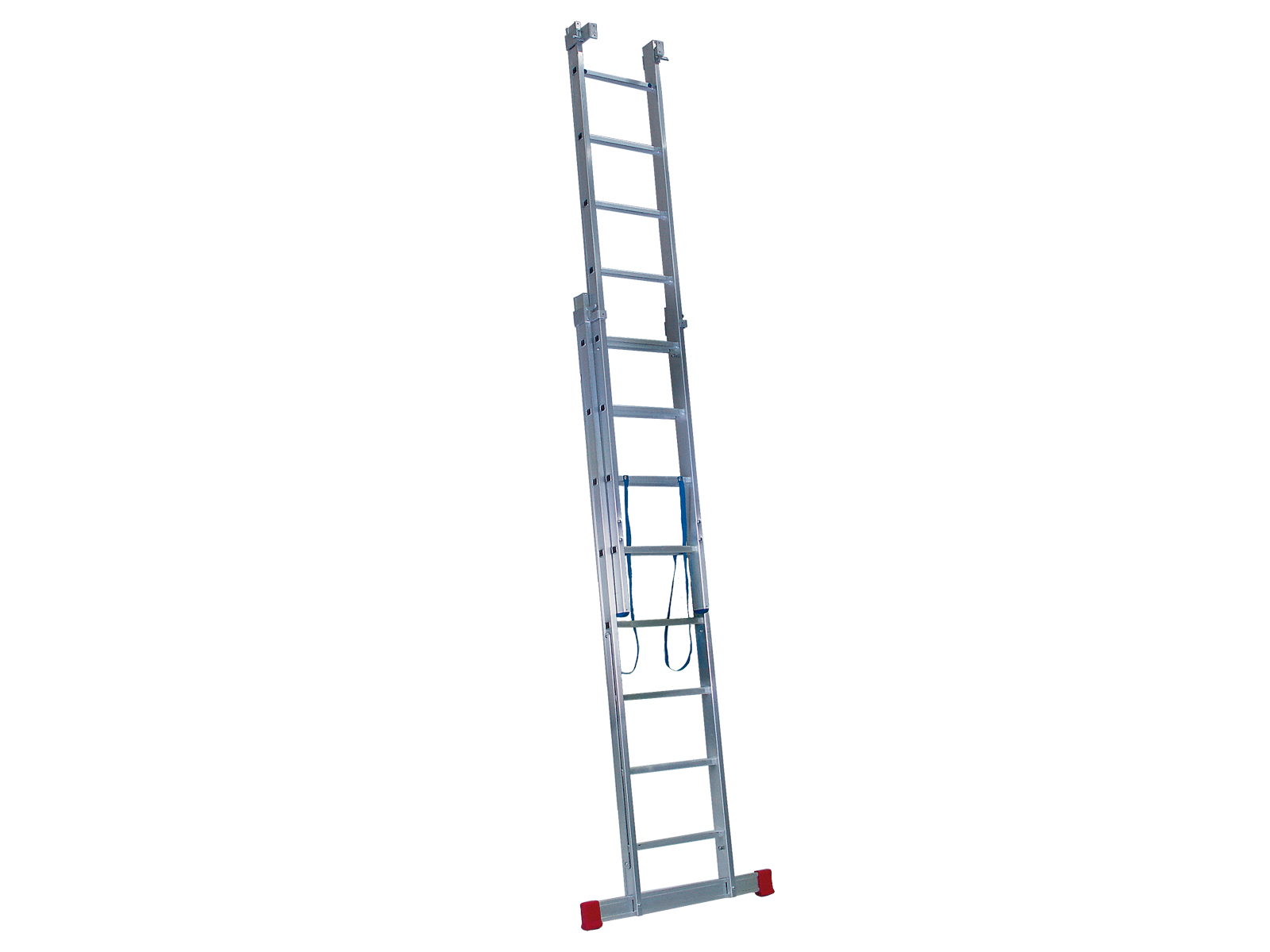 Mehrzweckleiter "Handwerkerausführung plus" 3-teilig, 41/47/53 cm breit mit Aussteifungsstreben an den Leiternteilen und an den Traversen, 3x12 Sprossen