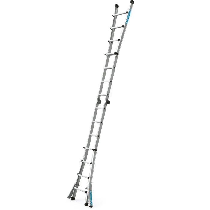 Variotec V, Gebördelte Teleskop-Mehrzweckleiter, 4-teilig, 4x4 Sprossen