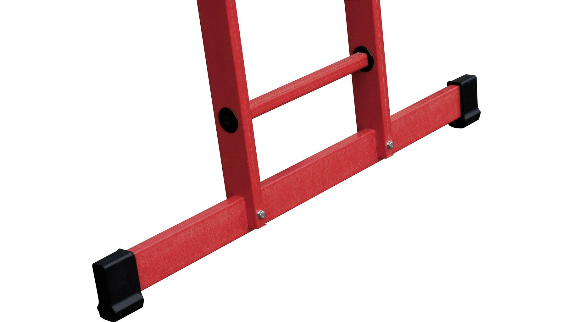 Sprossen-Schiebeleiter 2-teilig GFK mit Standard-Traverse 2x10 Sprossen