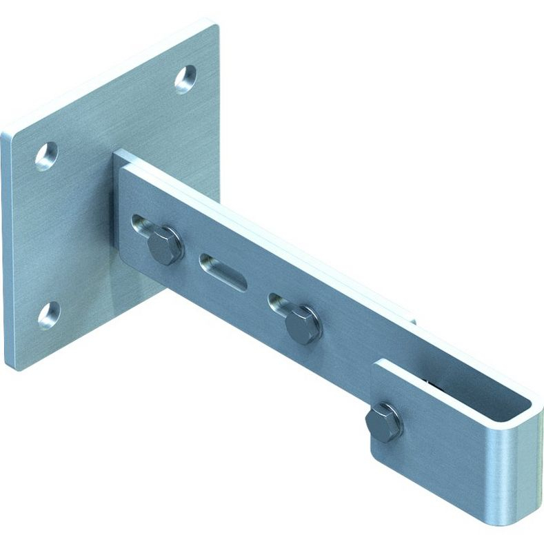 Wandhalter verstellbar (Wandabstand 275 - 375 mm), Stahl verzinkt Wandhalter verstellbar (Wandabstand 275 - 375 mm), Stahl verzinkt