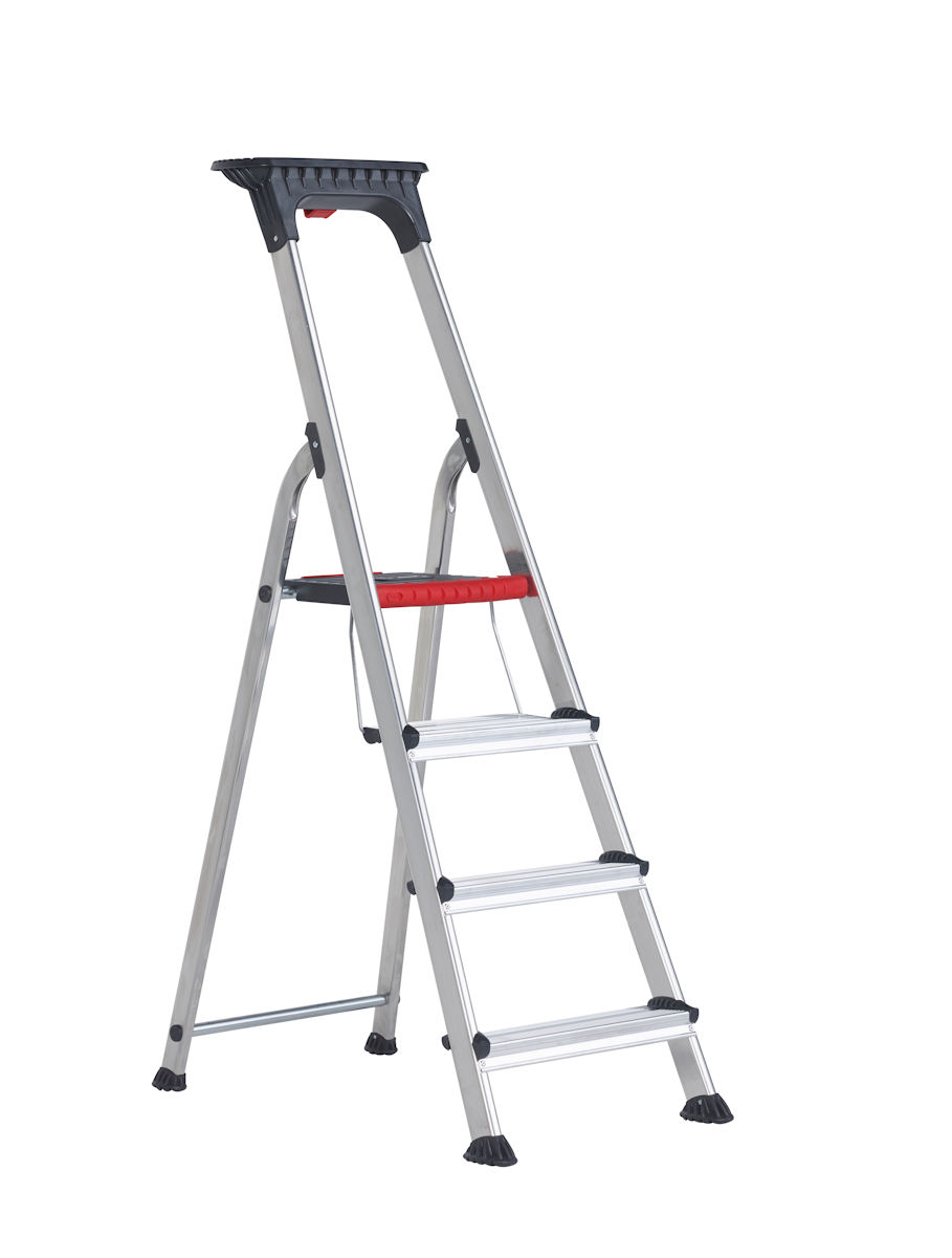 Double Decker - 4 Stufen Double Decker Stufenstehleiter, 3 Stufen